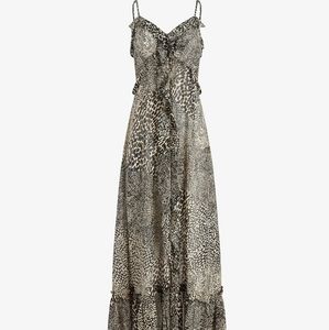 Printed Ruffle Cami Maxi Cover-Up (NWT)